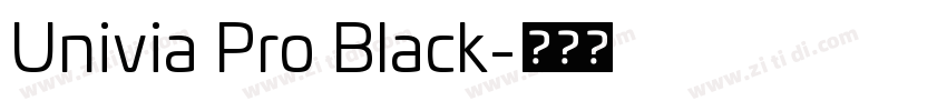 Univia Pro Black字体转换